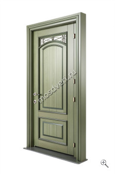 Светлая красивая входная дверь в коттедж КДД-027 - купить от производителя Мосдвери Светлая красивая входная дверь в коттедж КДД-027